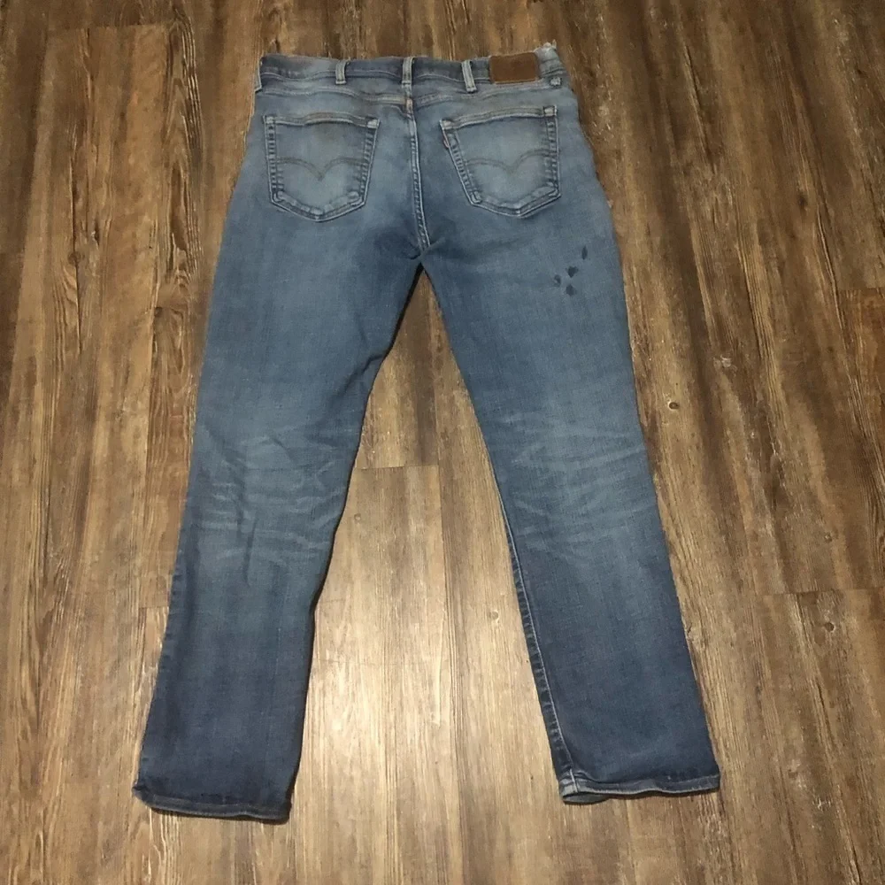 Levi's 511 Jeans Men's 38x32 Premium Denim Relaxed Straight Leg Distressed